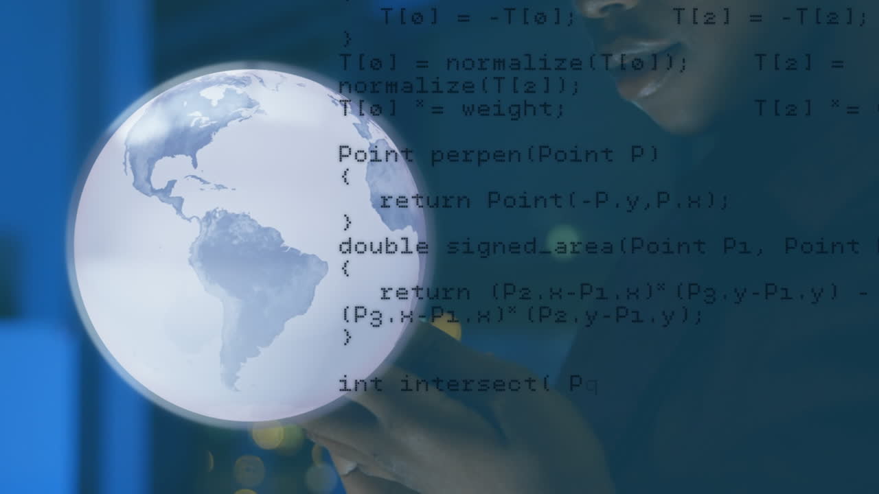 스마트폰과 지구를 사용하여 손의 애니메이션 데이터 처리