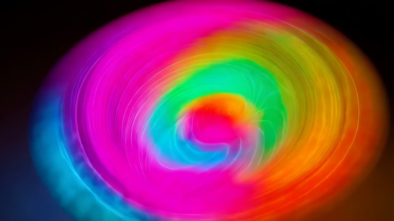 Abstract Colorful Spiral Art