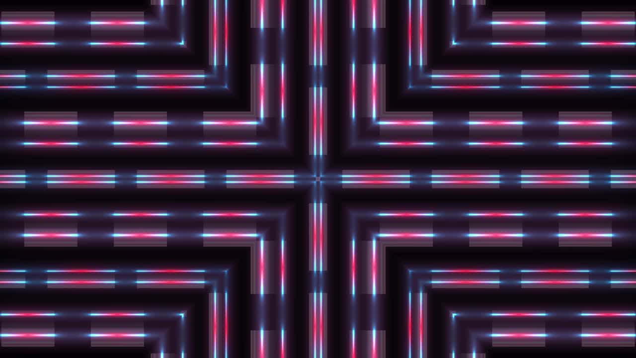 patrón geométrico de neón