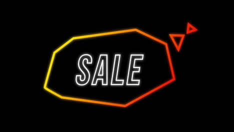 massive sale advertisement in retro eighties concept