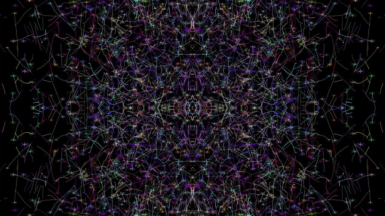 Abstract star with trail