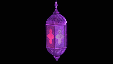 linterna morada animada para fondo de video o superposición