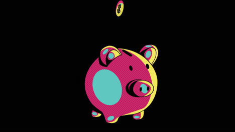 Colorful Pop Art Piggy Bank