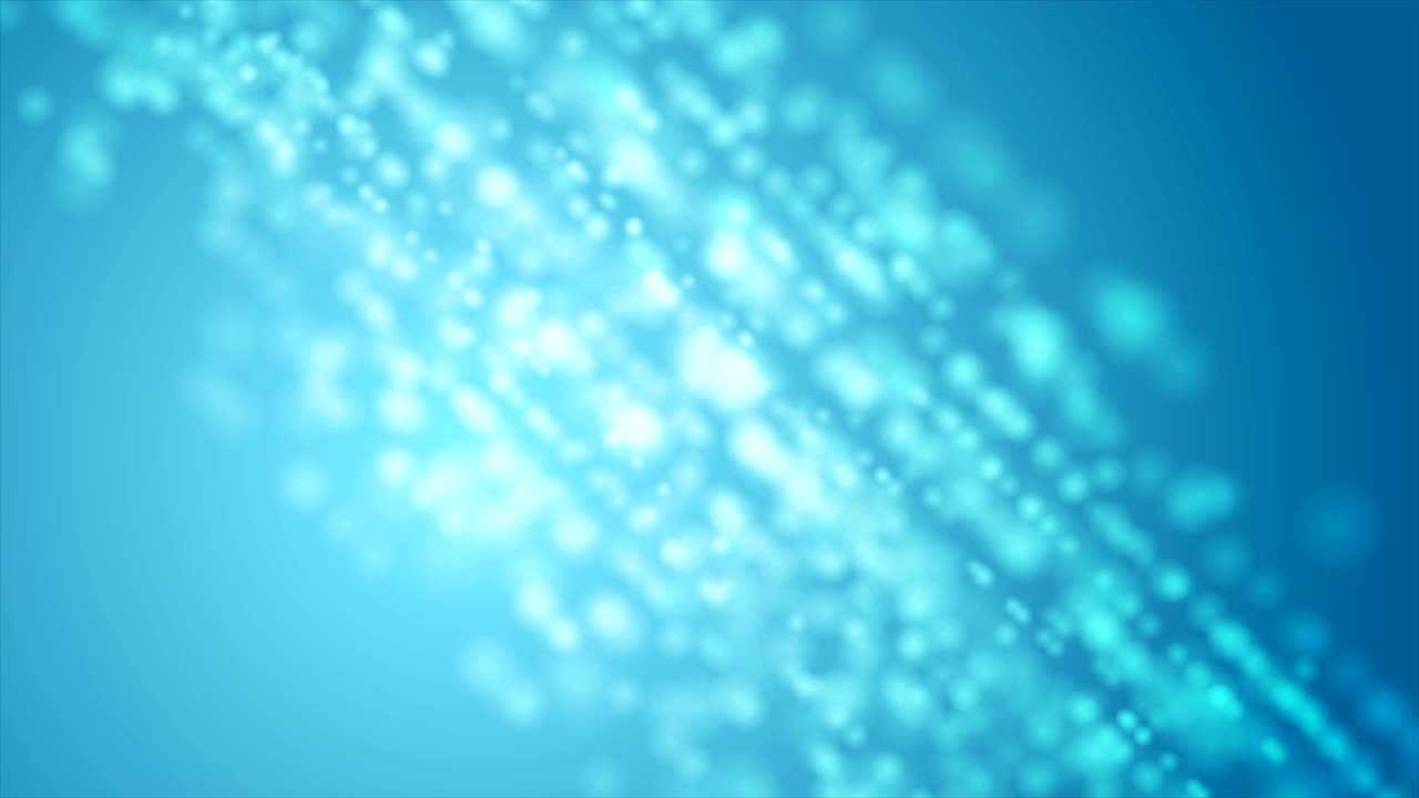 Animazione video di luci blu fredde e sfocate
