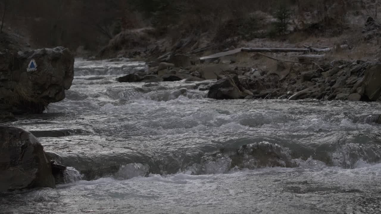 In Doftana Valley Romania we found a beautiful river with flowing fresh water.