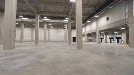 new empty large warehouse distribution center