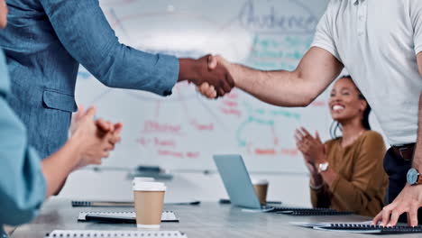 business people, diversity handshake