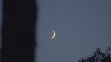 Waxing-crescent-moon-in-dusk-sky