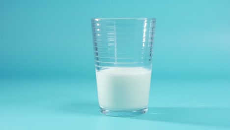 pouring milk into a glass