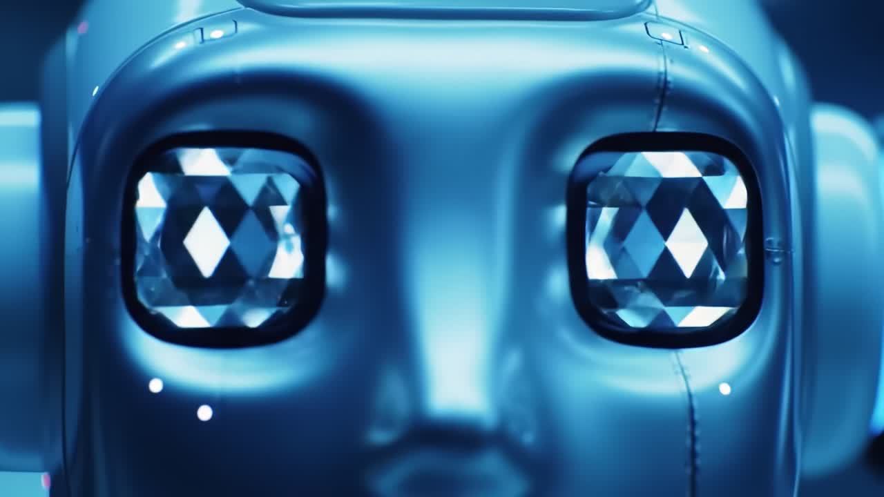 Exploring the Fascinating World of Cadence: A Close-Up Look at an Innovative Robot's Distinctive Features and Mesmerizing Design in a Futuristic Setting