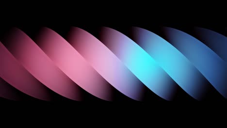 close up of an abstract moving breathtaking spiral of blue and pink colors isolated on black background, seamless loop. animation. beautiful gradient rotating coil