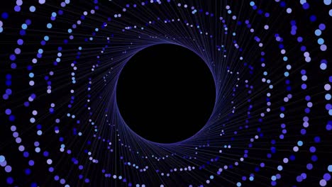 4k abstract animado túnel en el espacio