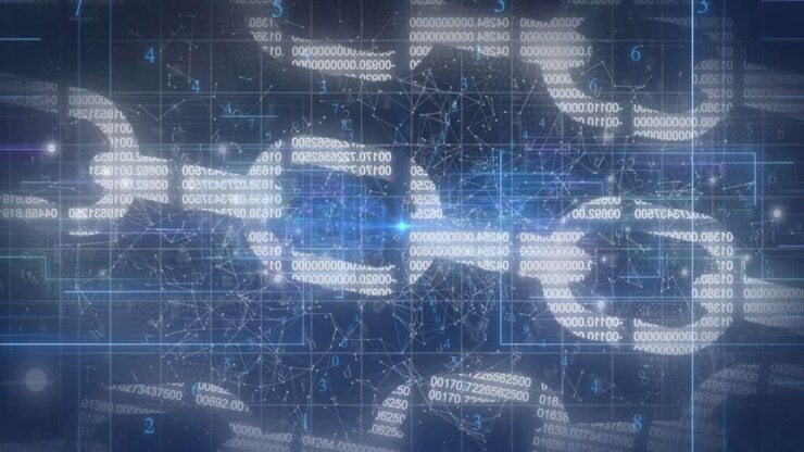 Animation of data processing over chains