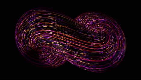 bucle infinito abstracto con líneas brillantes