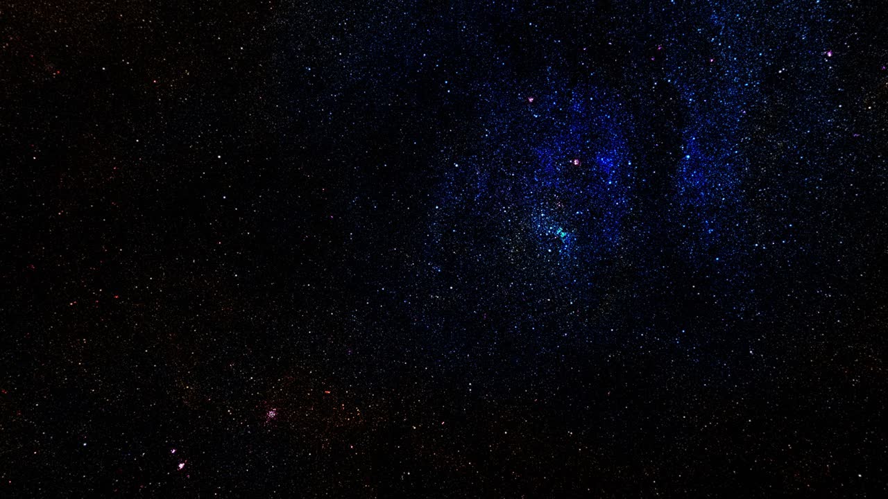 4k Space Panorama. 360 Degree Rotation