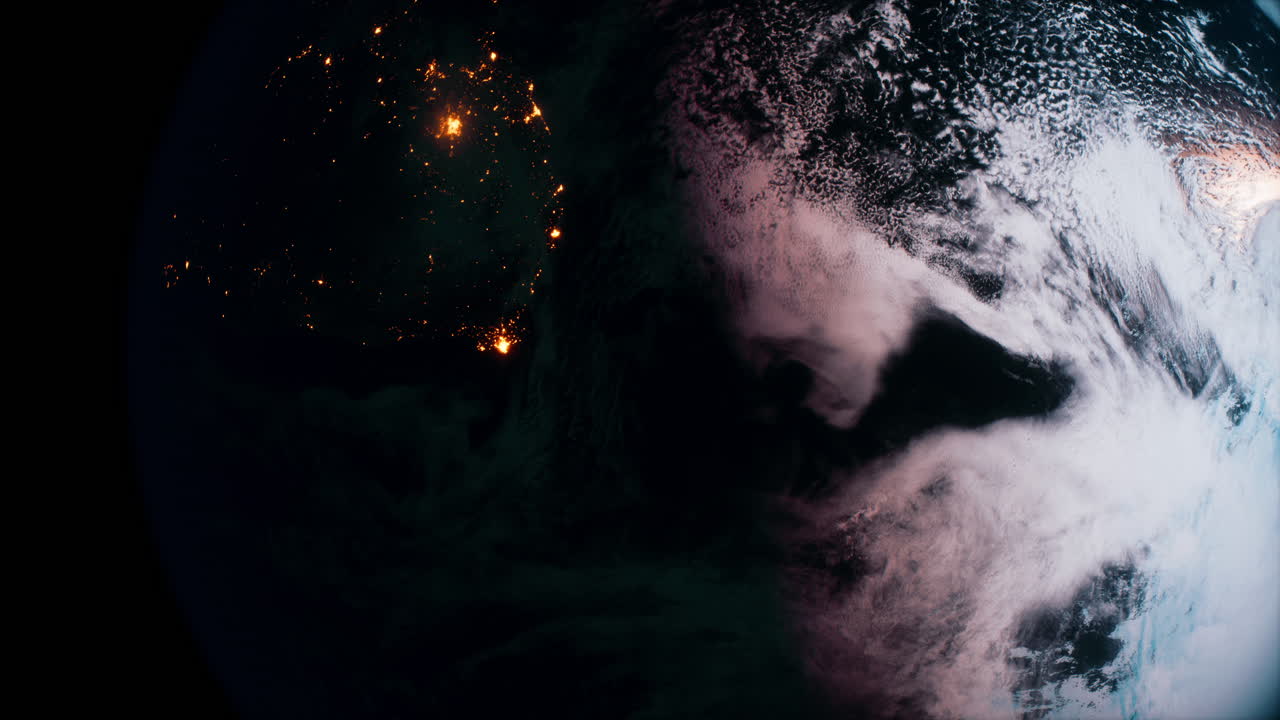 planeta tierra vista del globo desde el espacio que muestra la superficie realista de la tierra y el mapa del mundo