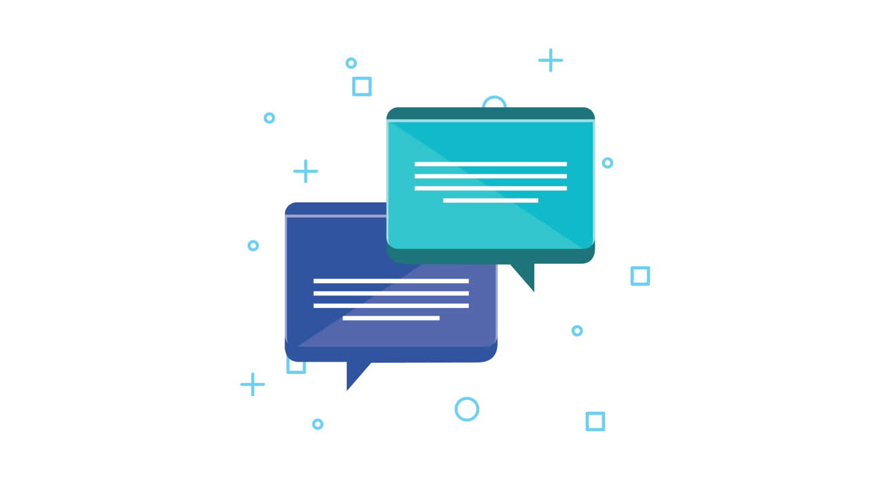 음성 버블 커뮤니케이션 애니메이션