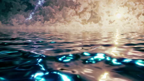 mystical ocean sunset