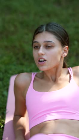 woman working out outdoors