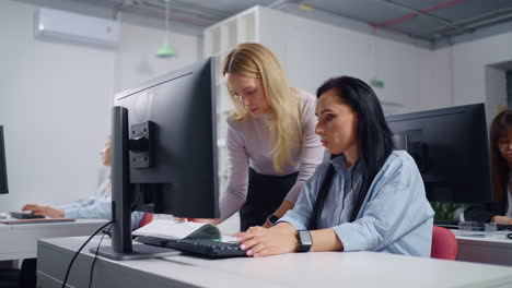 women in a training session