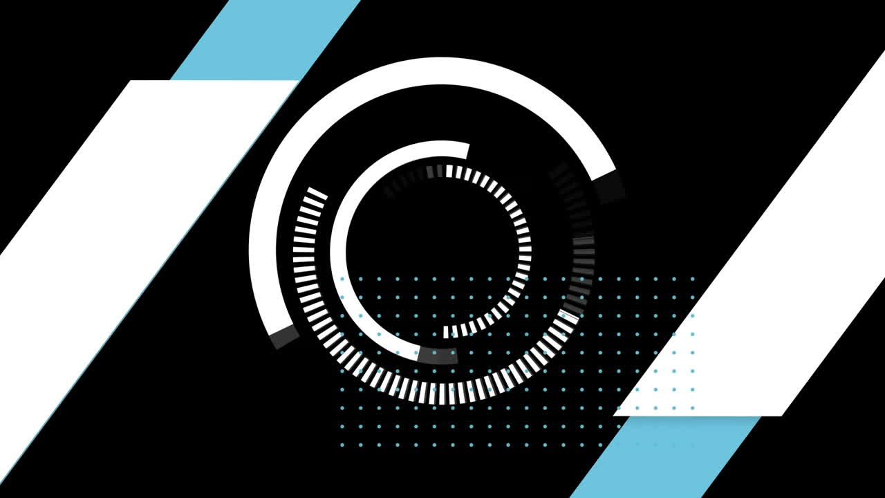 animación del escaneo en blanco, el procesamiento de datos y el spinning