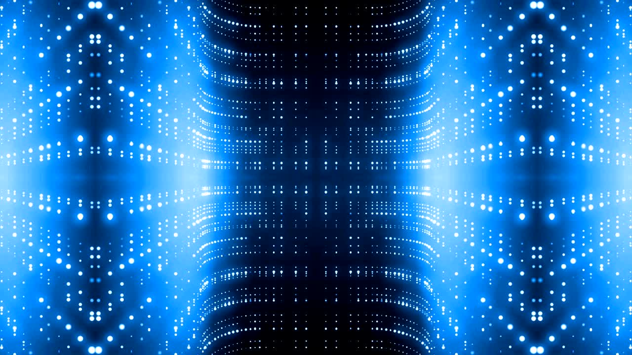 pared infinita azul futurista con capacidad de bucle 4k