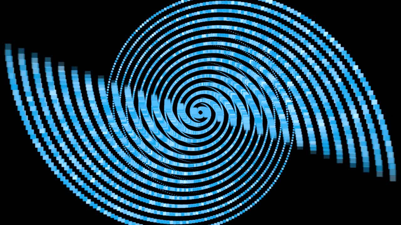 Abstract Blue Spiral Pattern