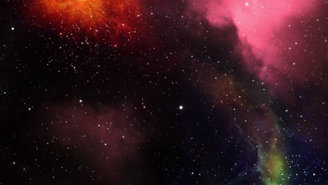 vista de la nube de gas de la nebulosa en el espacio exterior profundo