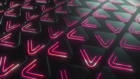 fondo de triángulos de neón abstractos