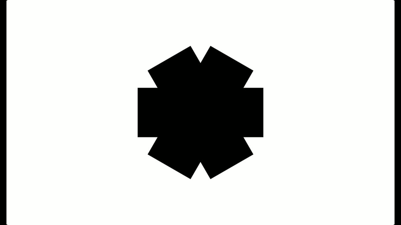 gráficos en movimiento de caleidoscopio