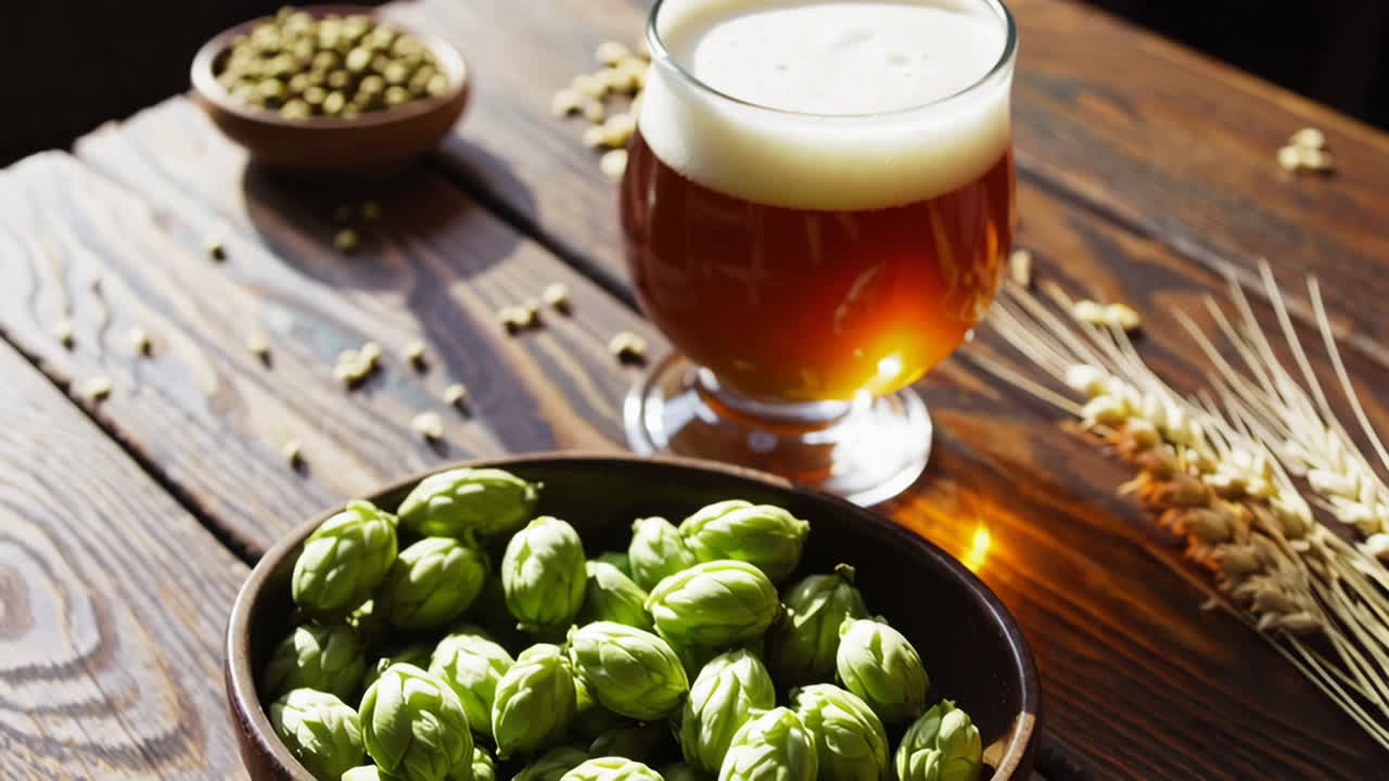 Hops and beer ingredients