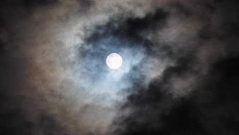 full moon clouds night timelapse