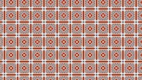 seamless tile pattern animation with floral signs. panning