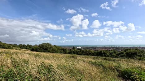 panoramic view of east sussex countryside