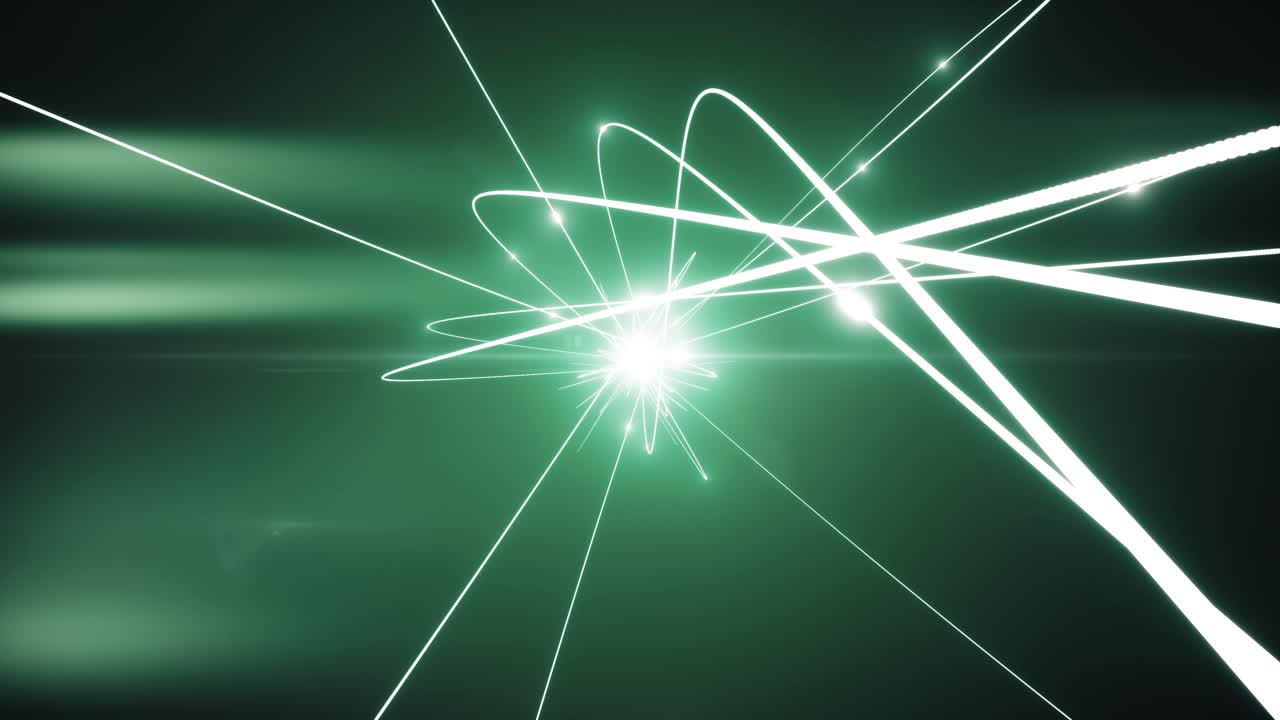 líneas de energía verde abstractas