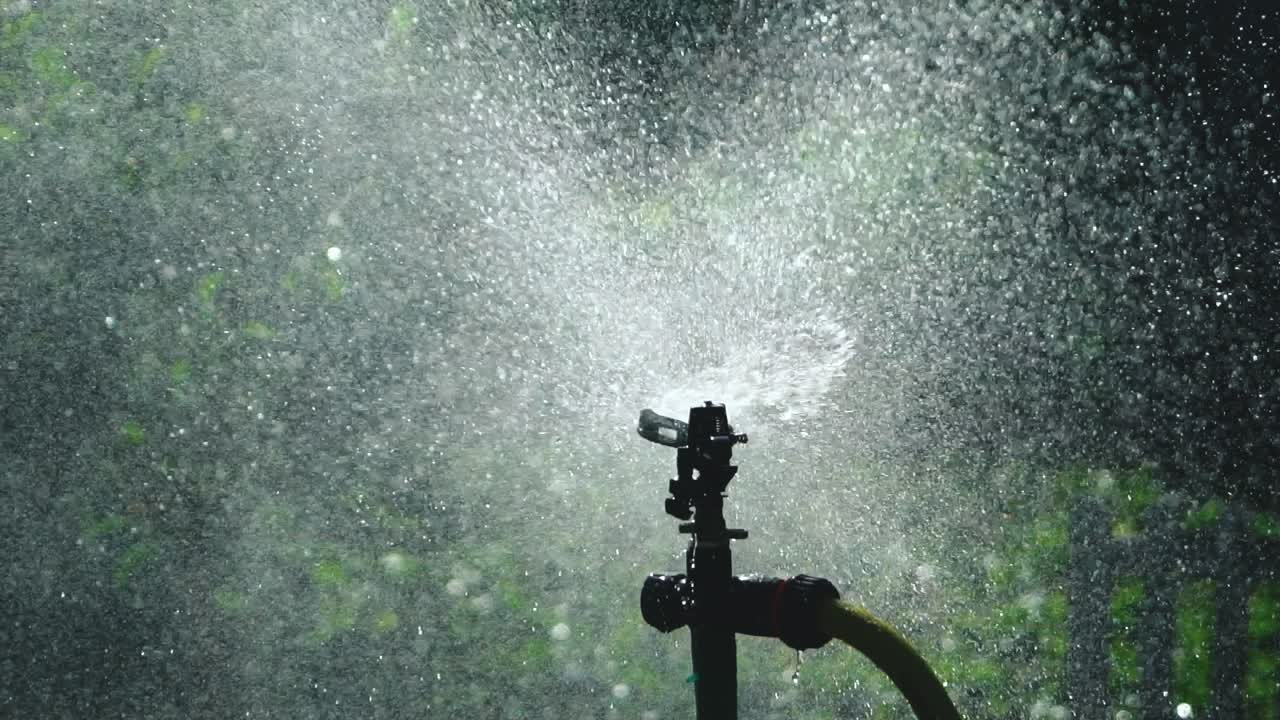 Garden Irrigation Sprinkler watering lawn