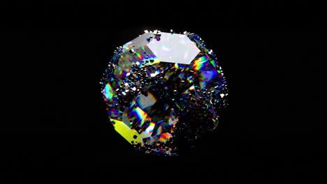 abstract iridescent gem