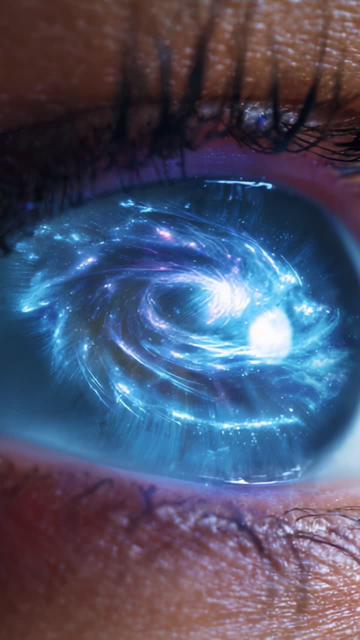 Un occhio che scruta le profondità di un vortice cosmico: scoprire la vastità e la bellezza dell'universo attraverso un intrigante sguardo verso l'ignoto