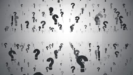 abstract animation of question marks symbols icon loop background.