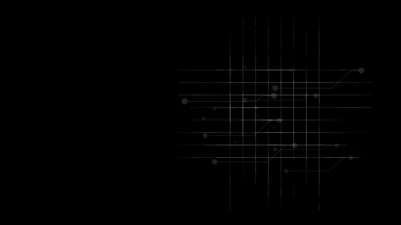 Abstract Digital Circuit Board Network Animation