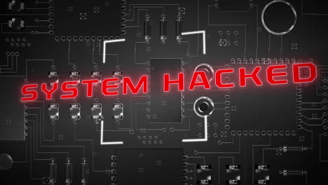 system hacked text against microprocessor connections