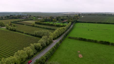 aerial view of nackington road in canterbury with