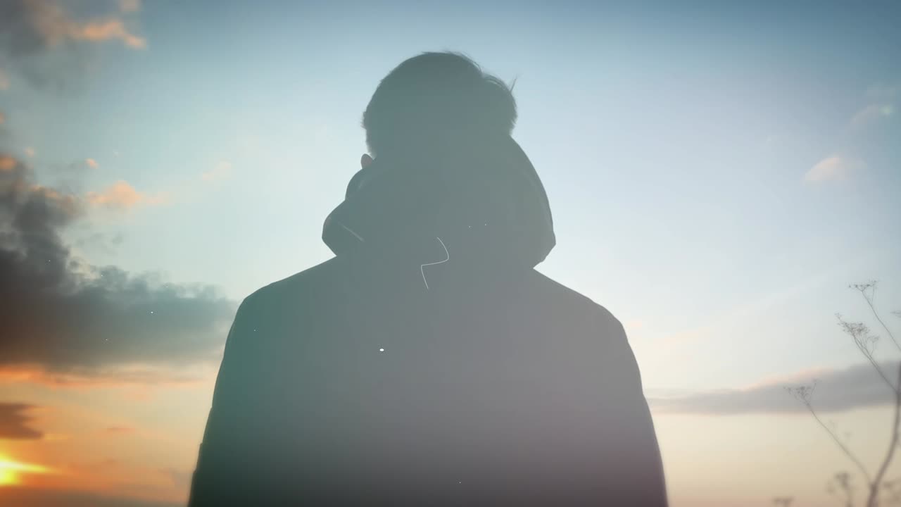 Night Sky over Mountains and Misty Forest