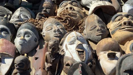 african curios sold at the market