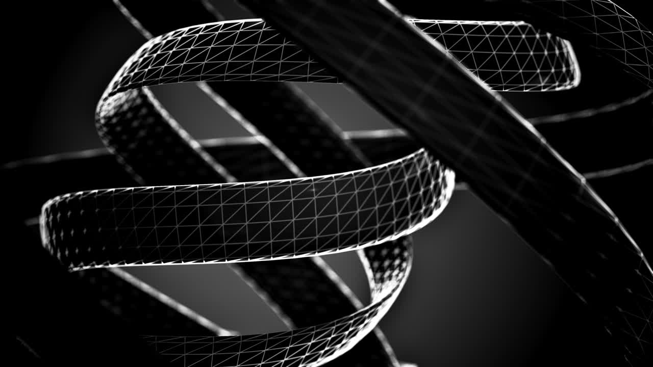 el fondo de un objeto 3d en movimiento - video de stock en bucle