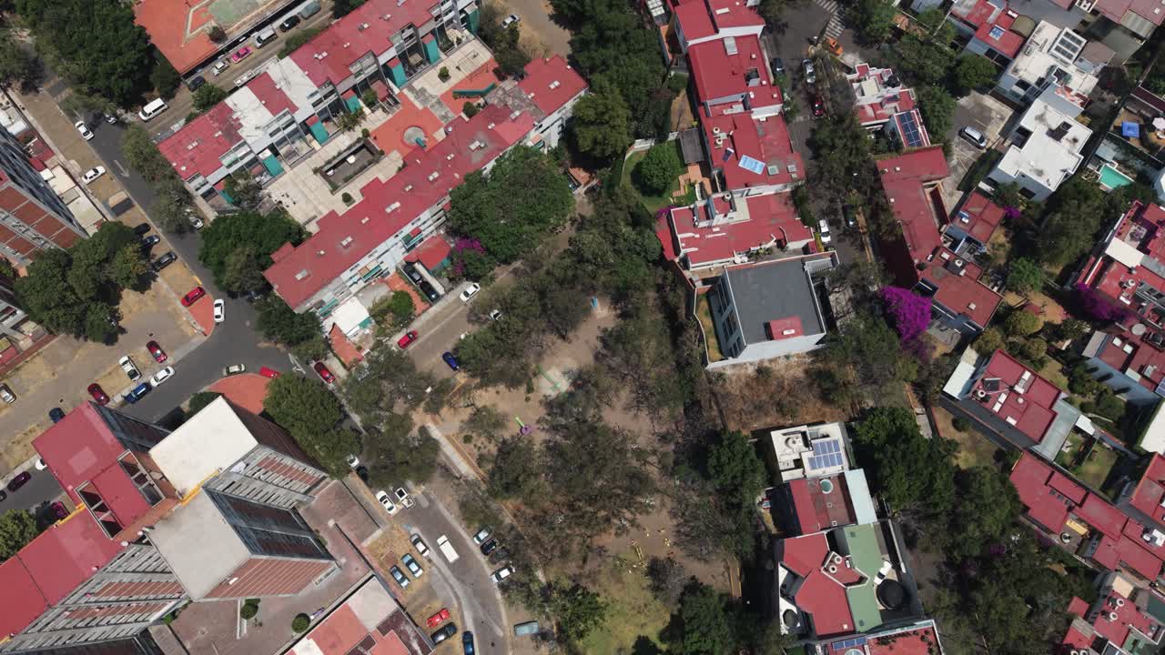 Residential areas in Mexico City, aerial shots