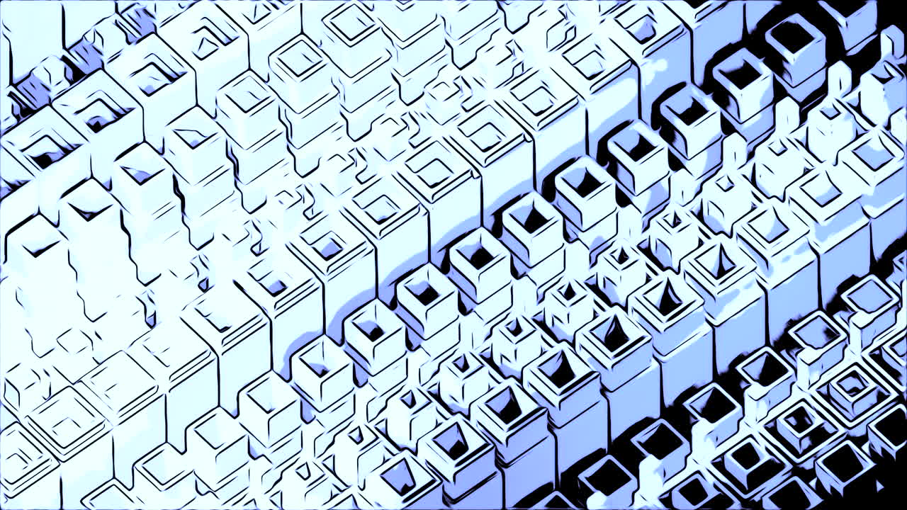 추상적인 기하학적 큐브