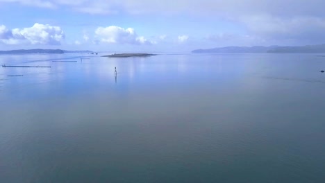 flying over the bay with drone 1080p