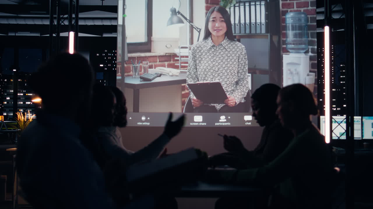 Enterprise team joining advisory board discussion after hours with CEO