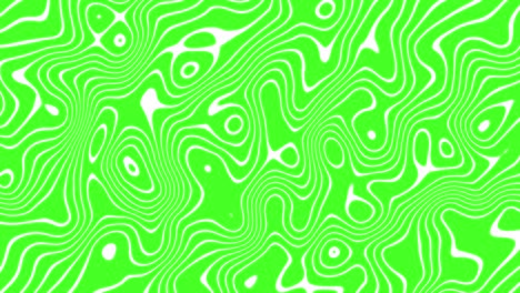 warp line cellular moving and waving on green screen background 4k